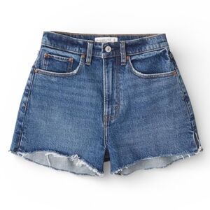 Abercrombie Curve Love High Rise Mom Shorts Denim Size 24